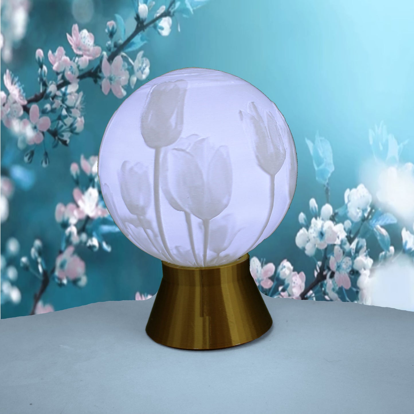 April Birth Month Flower Light Globe - Daisy , Tulip