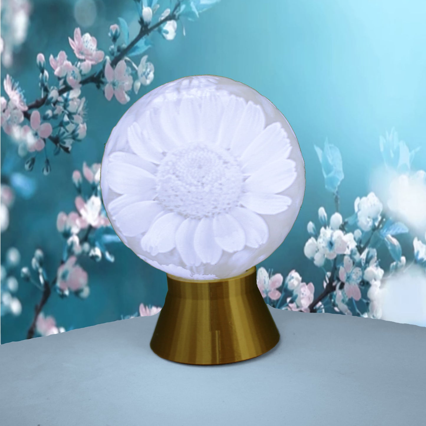 April Birth Month Flower Light Globe - Daisy , Tulip