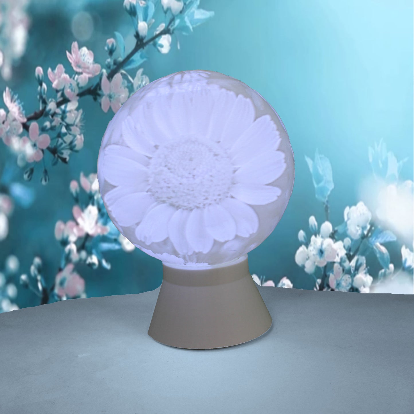 April Birth Month Flower Light Globe - Daisy , Tulip