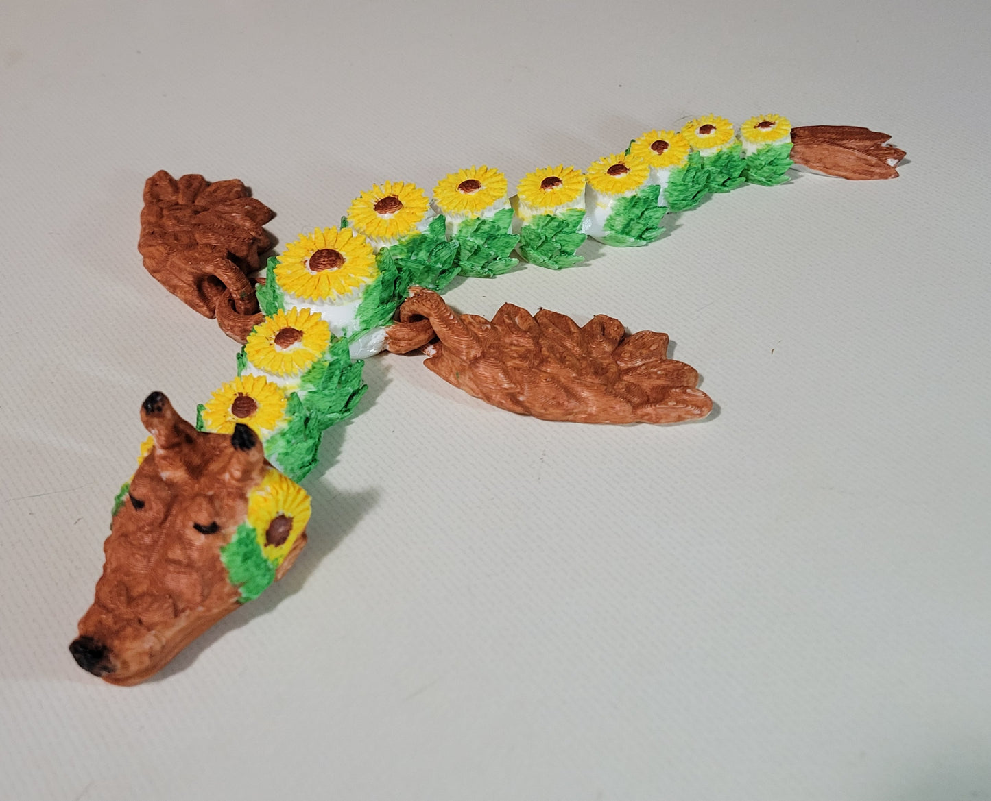 Sunflower Dragon - Hand Painted