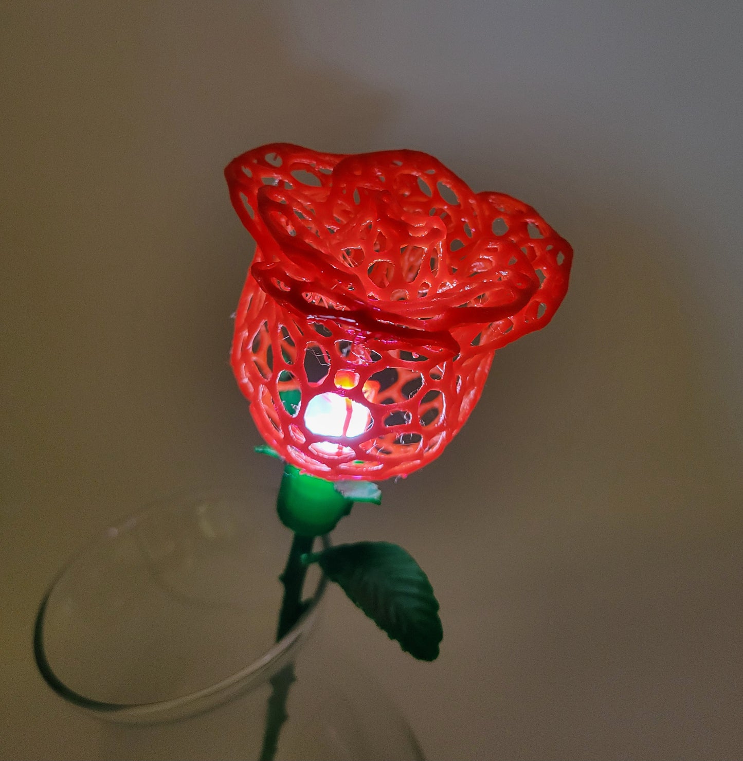 Rose, Intricate Illuminated