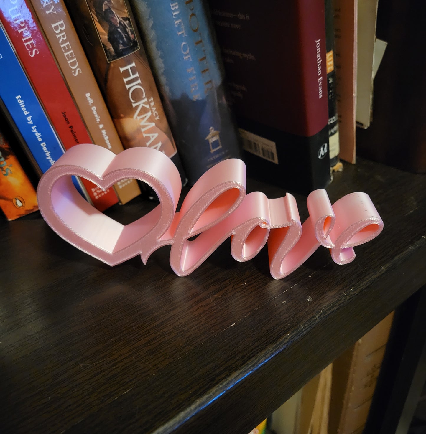 Valentines Day Heart Love Script Display
