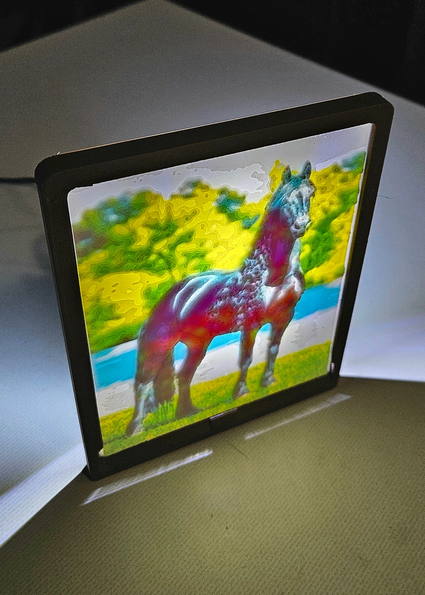 Horse - Friesian - Desktop or Night Light Display