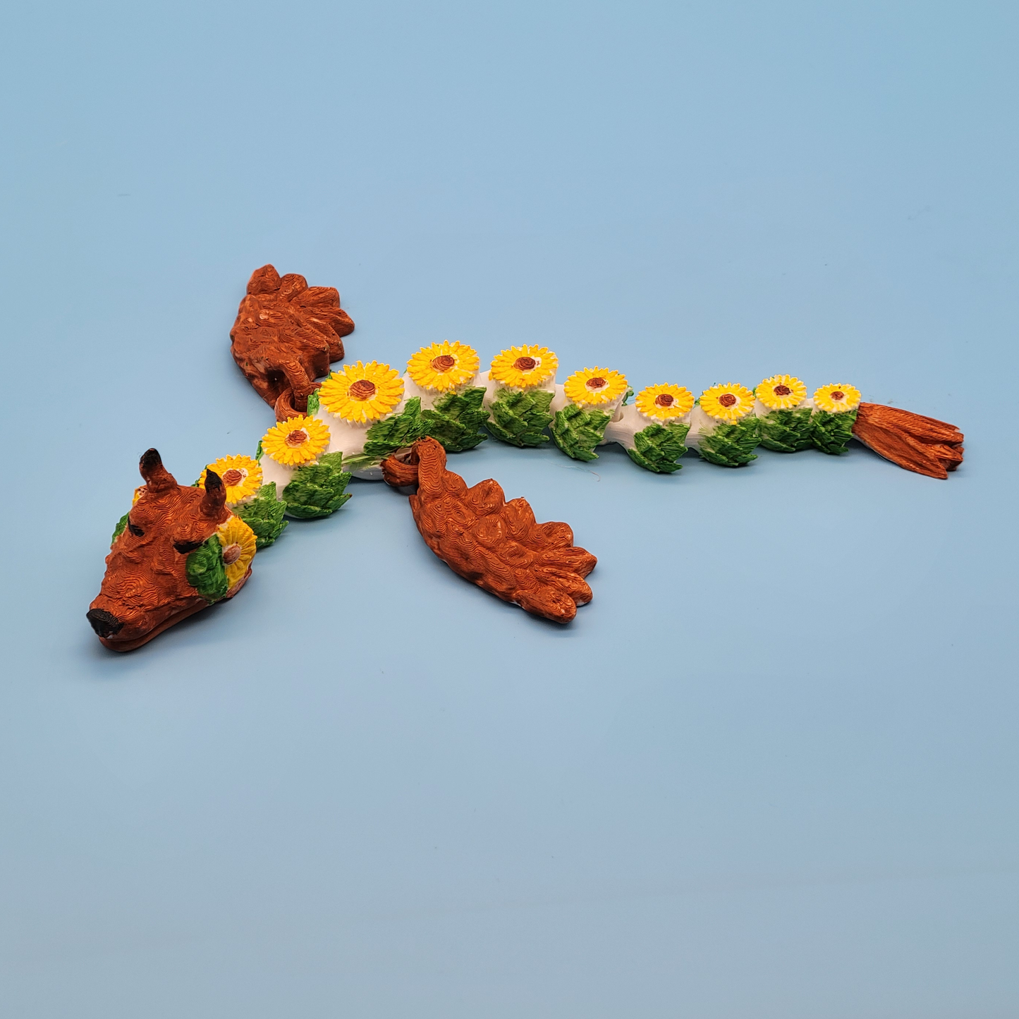 Sunflower Dragon - Hand Painted