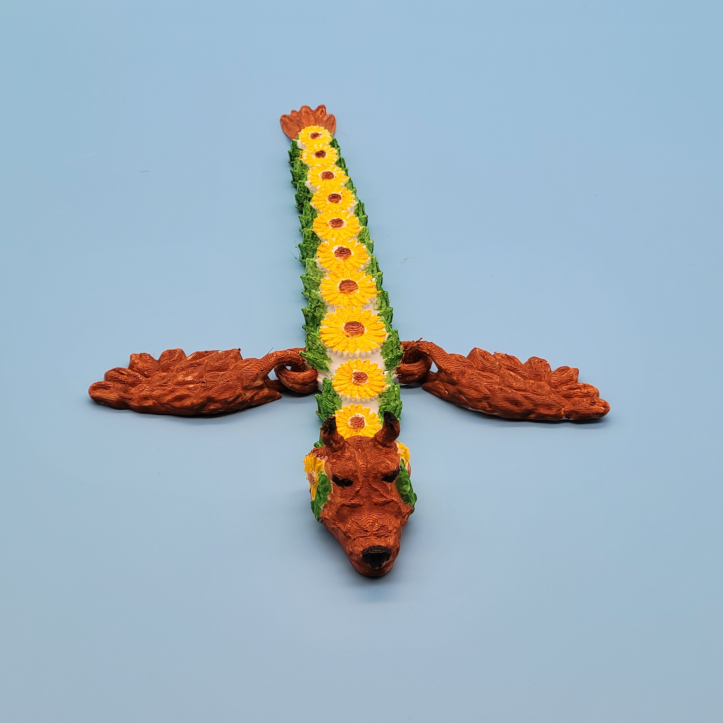 Sunflower Dragon - Hand Painted