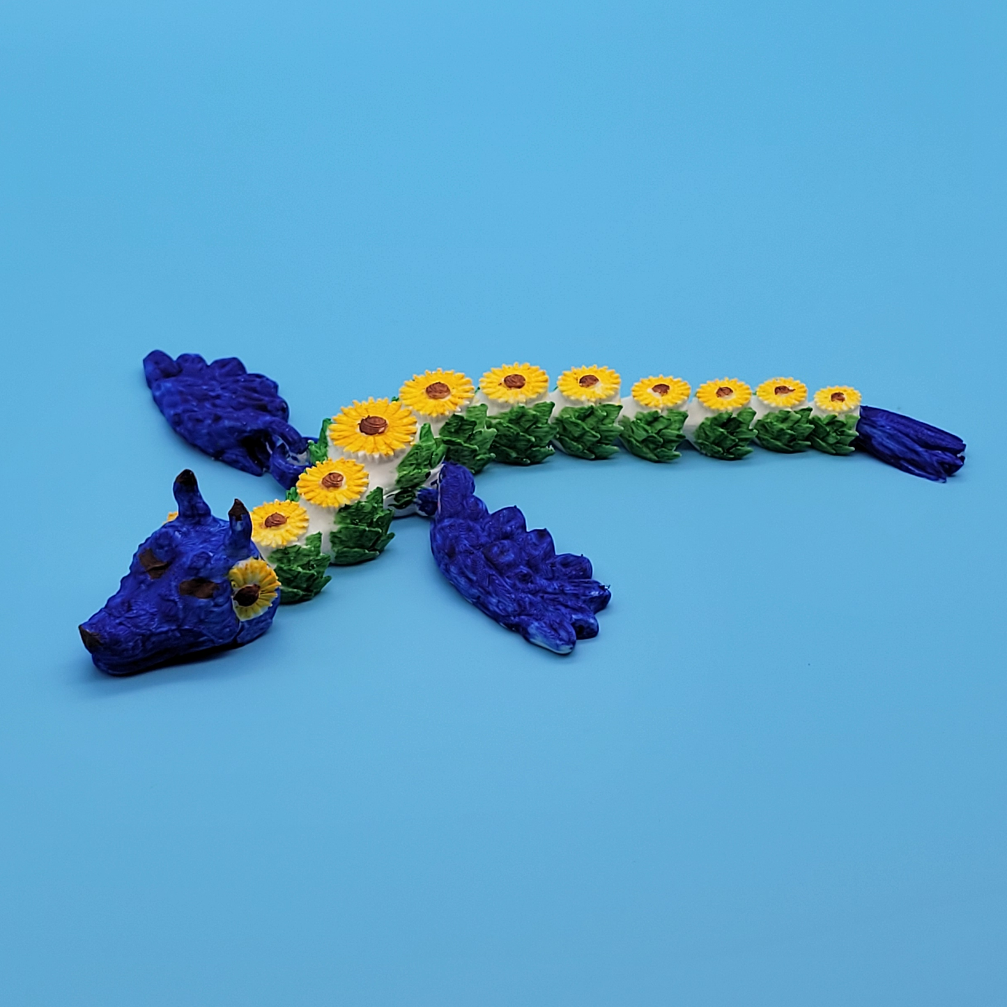 Sunflower Dragon - Hand Painted