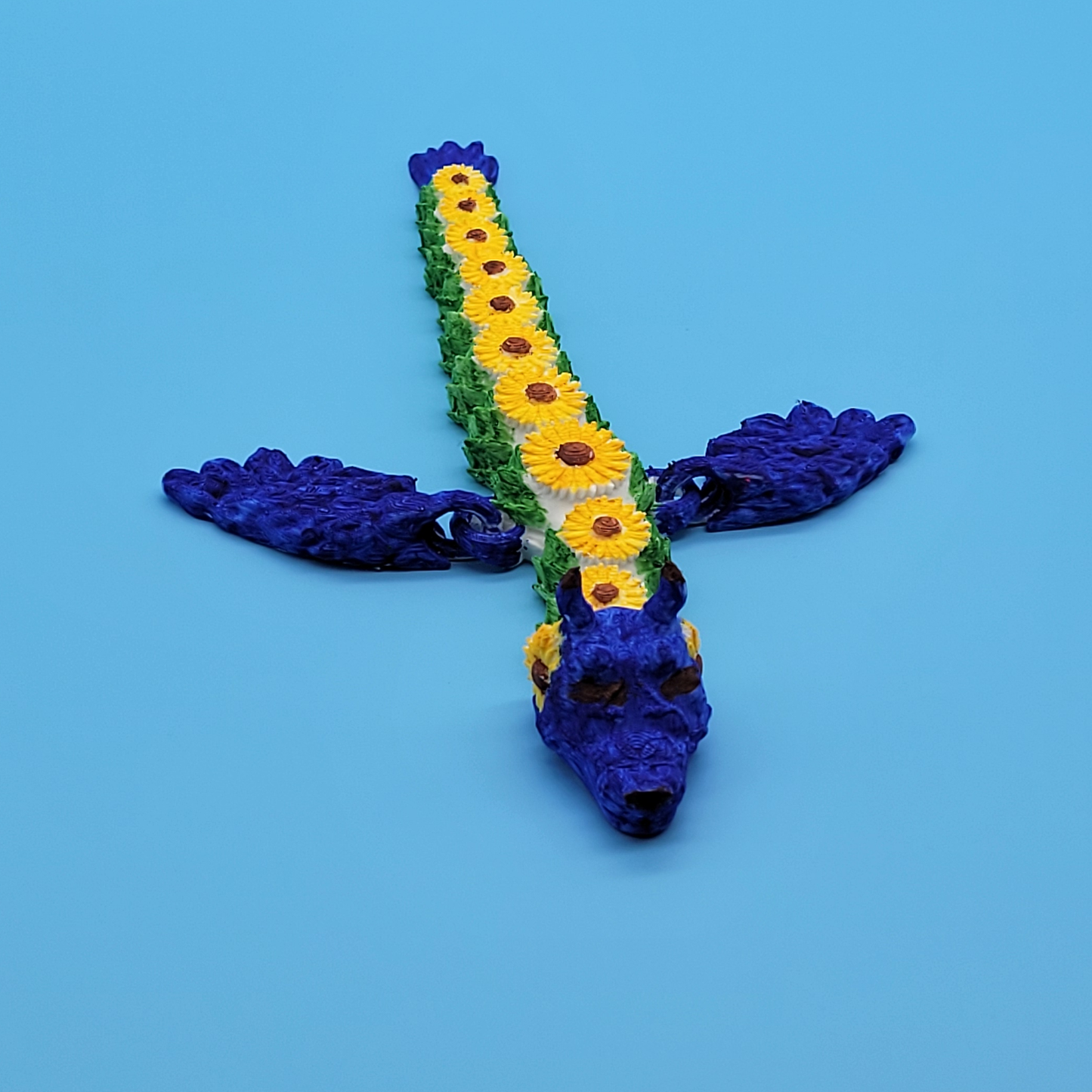 Sunflower Dragon - Hand Painted