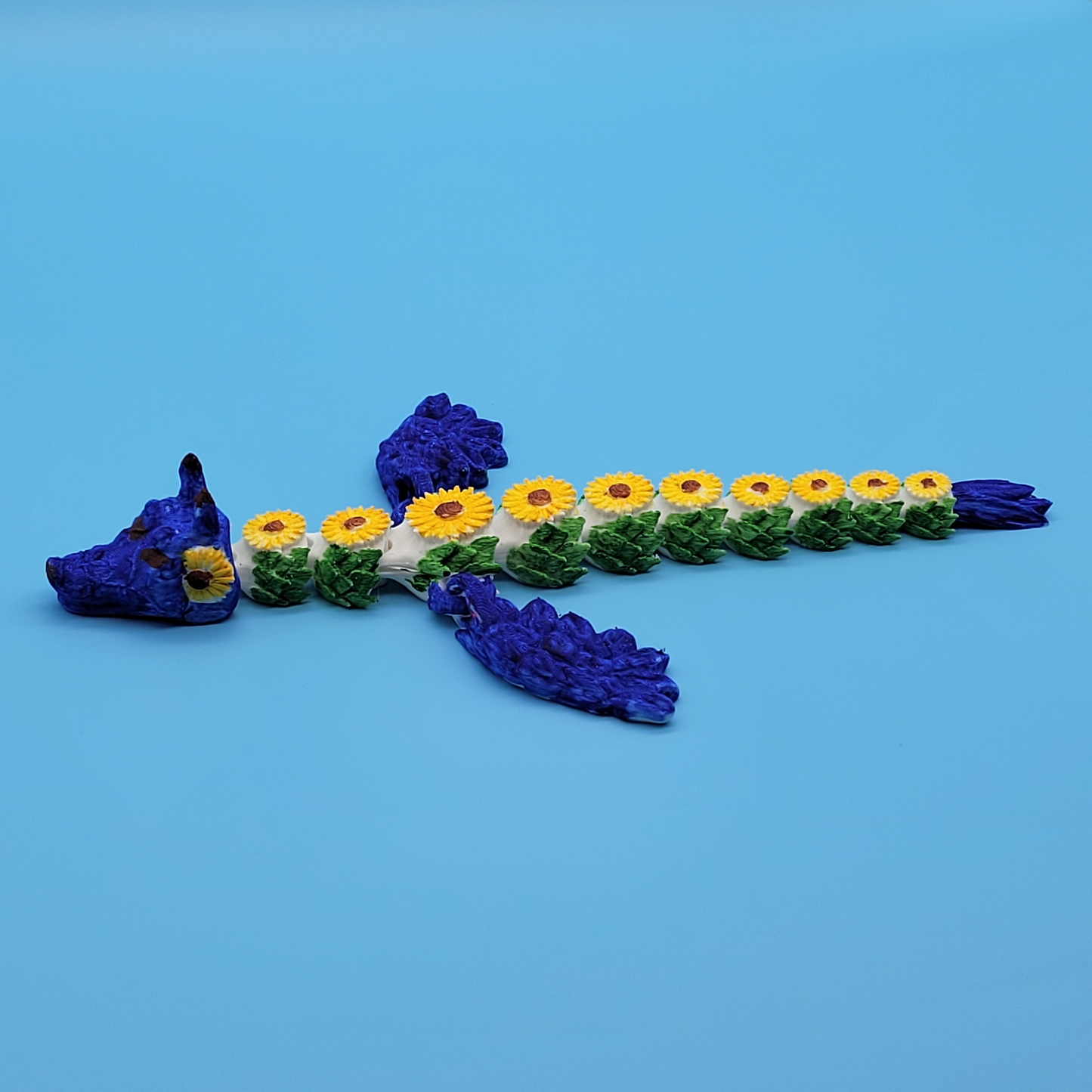 Sunflower Dragon - Hand Painted