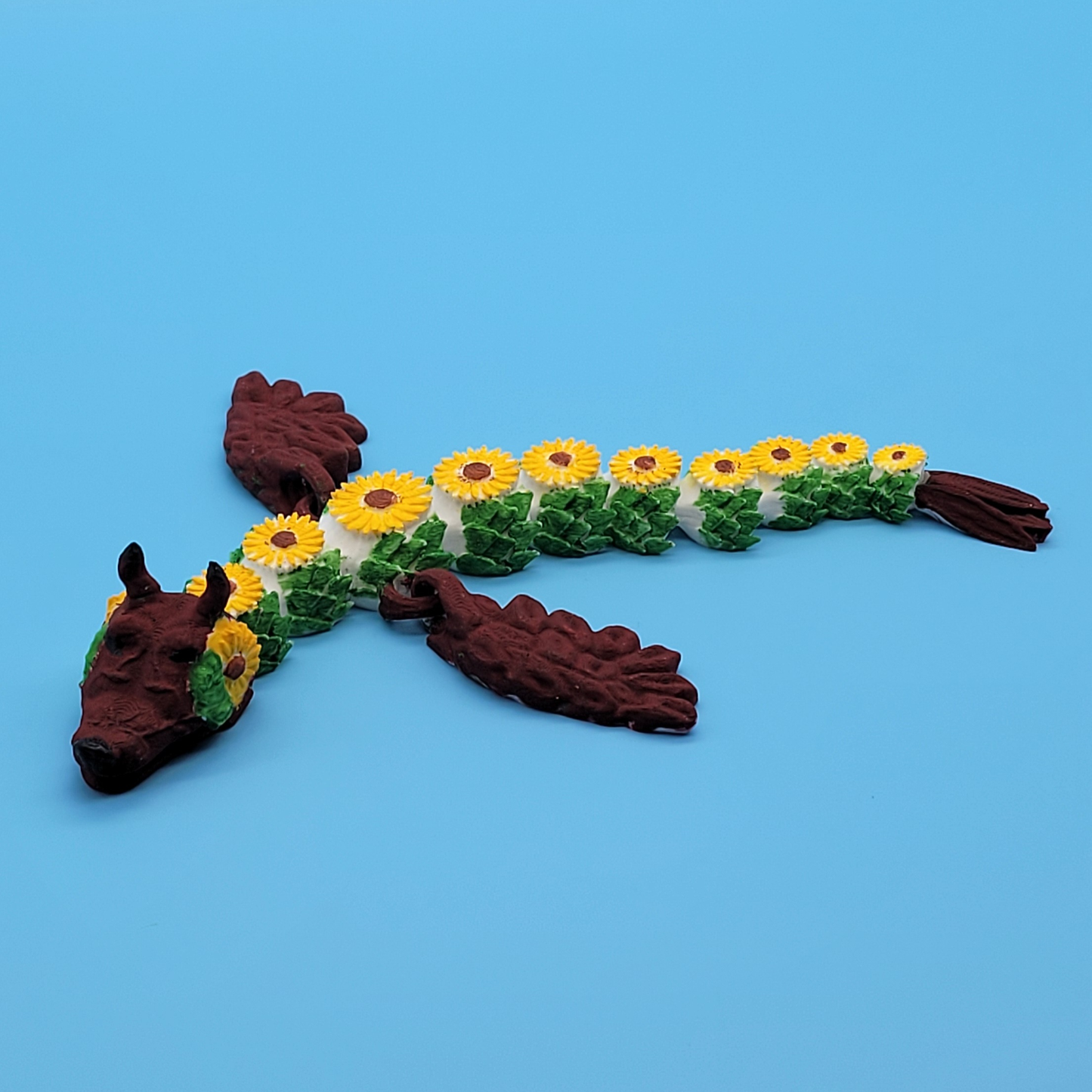 Sunflower Dragon - Hand Painted