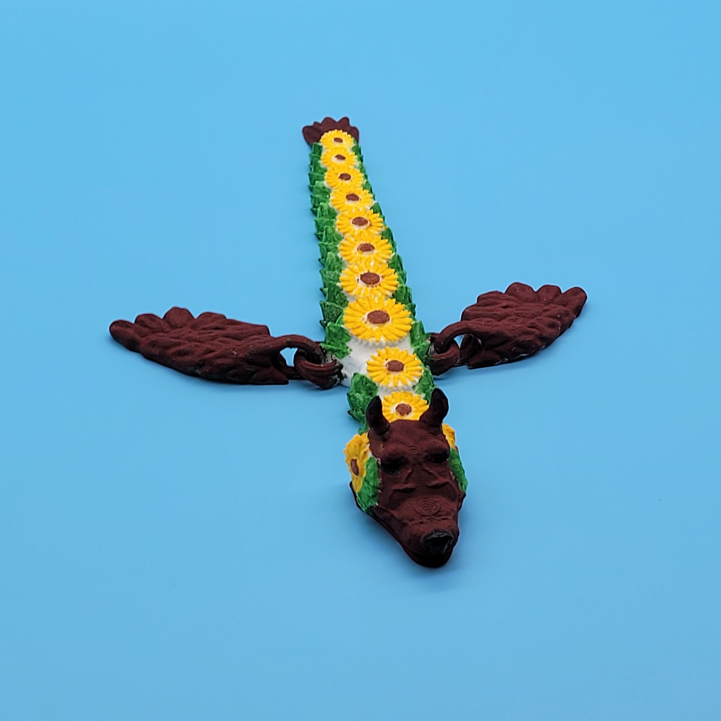 Sunflower Dragon - Hand Painted