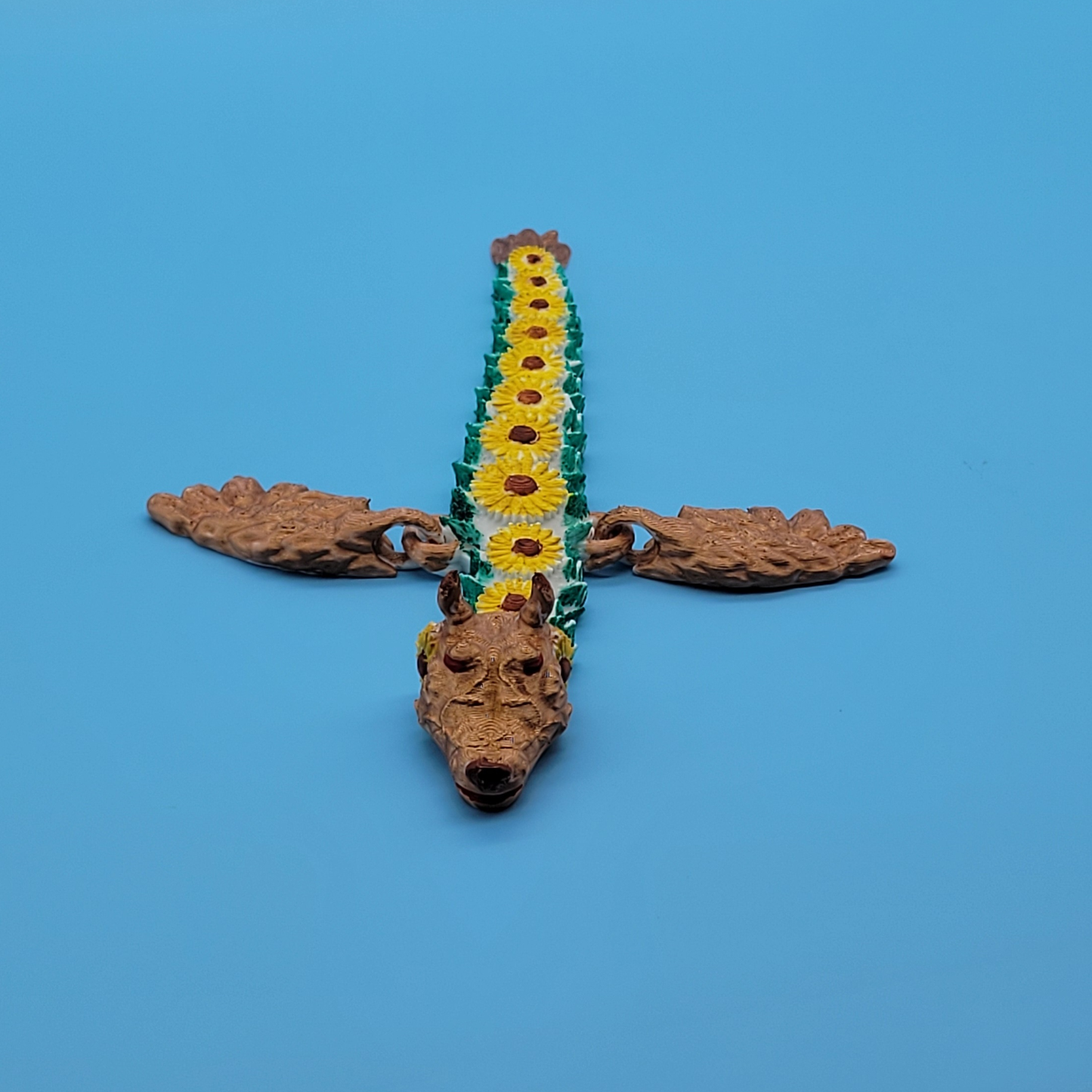 Sunflower Dragon - Hand Painted