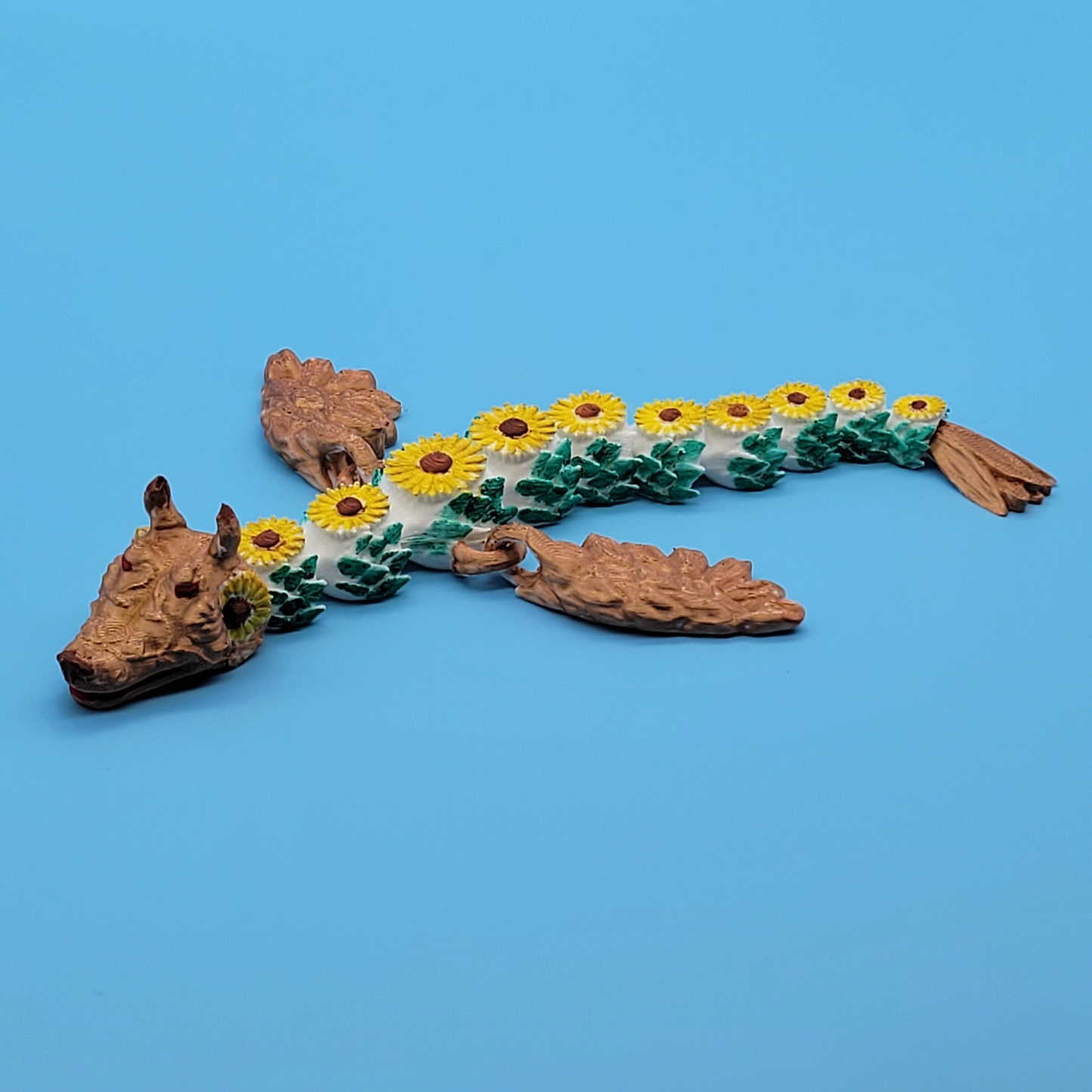 Sunflower Dragon - Hand Painted