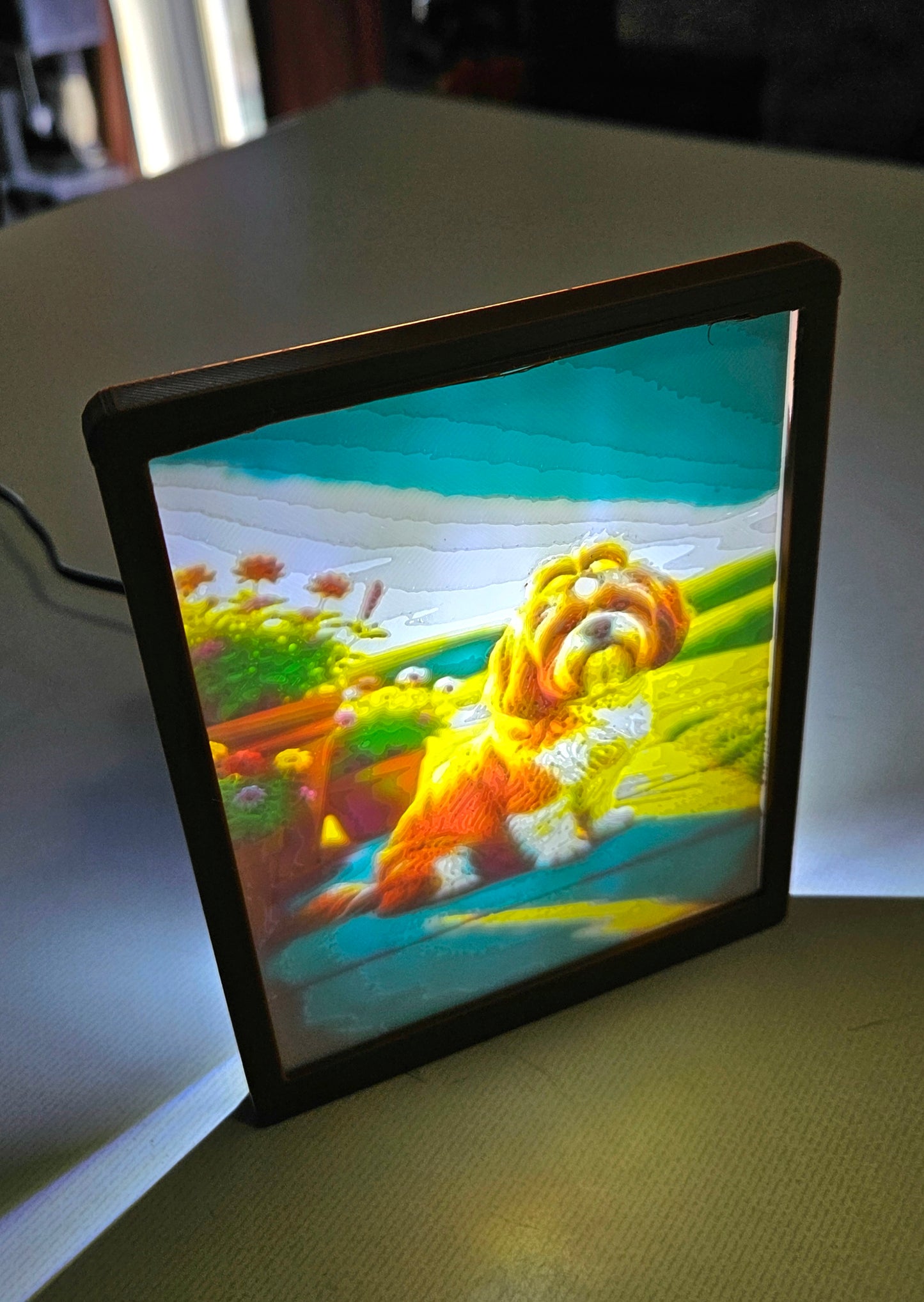 Dog - Shih Tzu - Desktop or Night Light Display