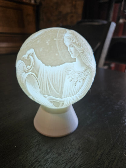 Aquarius Zodiac Light Globe - Jan 20 - Feb 19