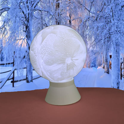 February Birth Month Flower Light Globe- Iris, Violet