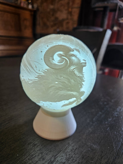 Aries Zodiac Light Globe - Mar 21 - Apr 20