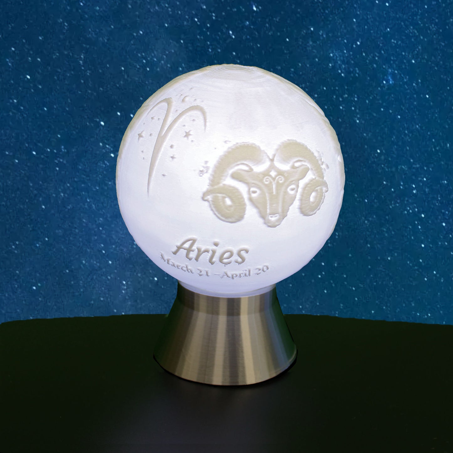 Aries Zodiac Light Globe - Mar 21 - Apr 20