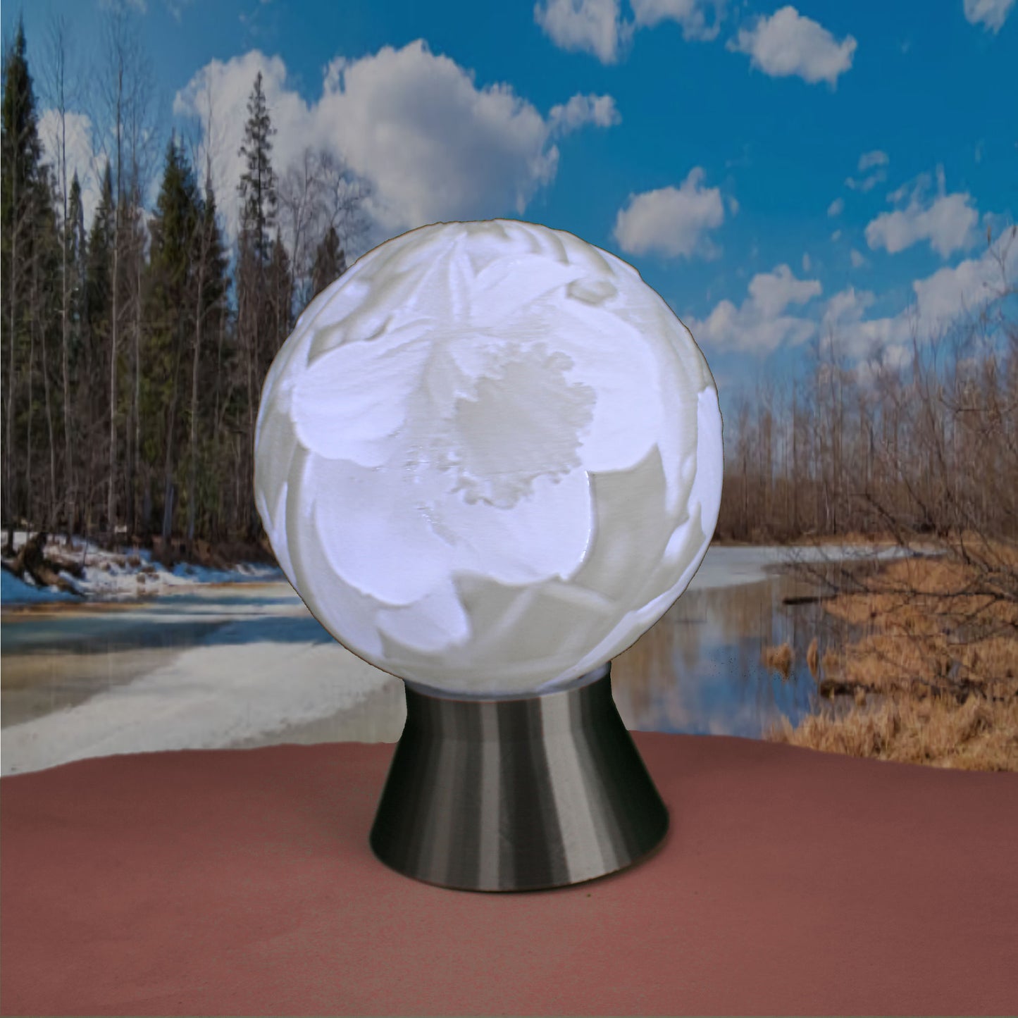 March Birth Month Flower Light Globe - Daffodil, Sakura (Cherry Blossom)