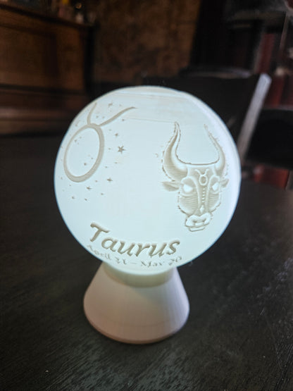 Taurus Zodiac Light Globe - Apr 21 - May 20