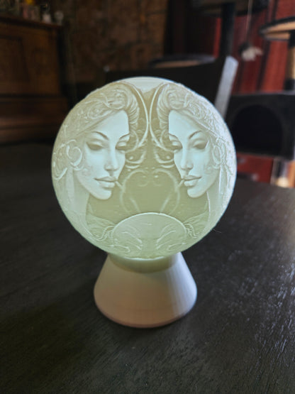 Gemini Zodiac Light Globe - May 21 - Jun 20