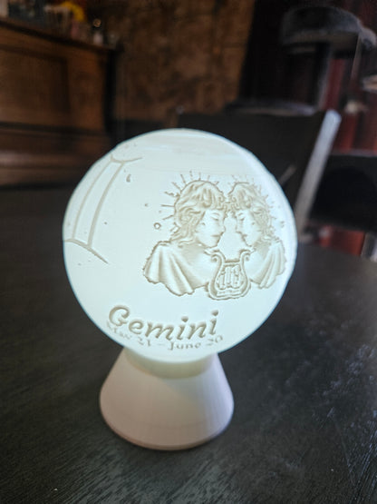 Gemini Zodiac Light Globe - May 21 - Jun 20