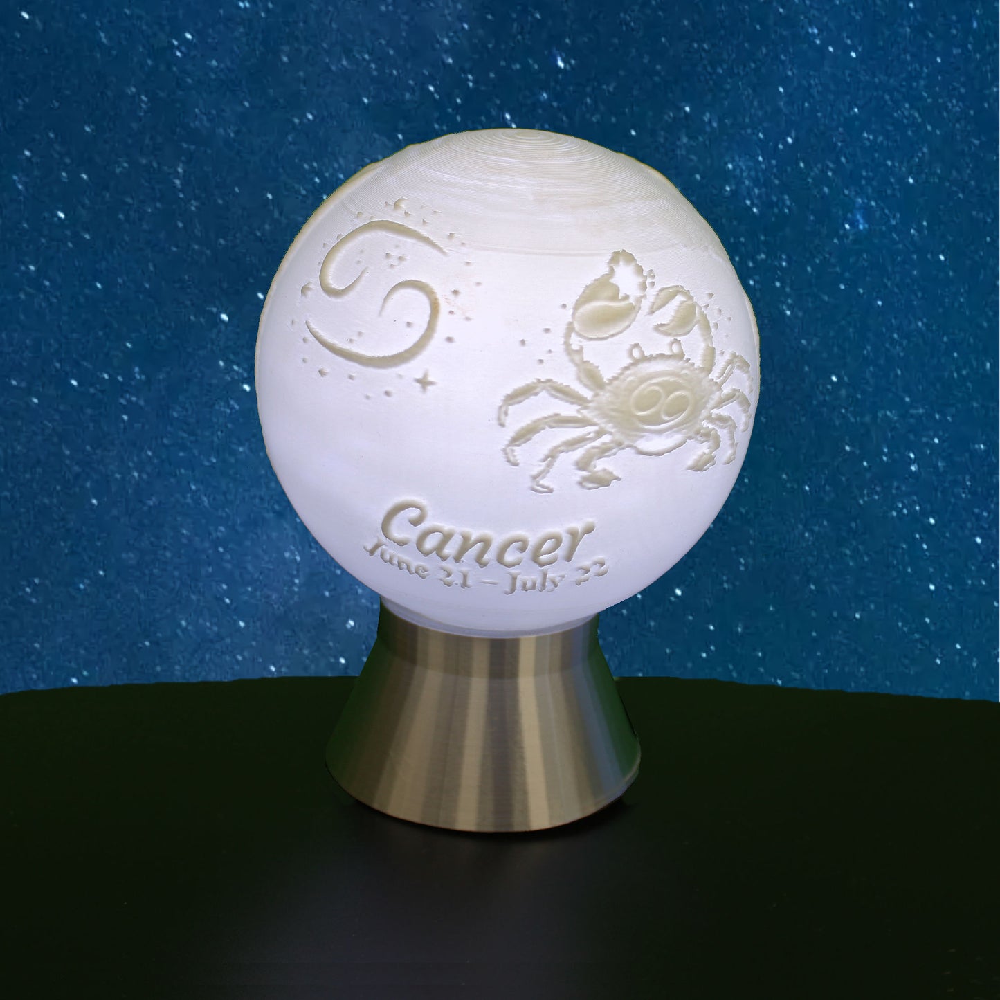 Cancer Zodiac Light Globe - Jun 21 - Jul 22