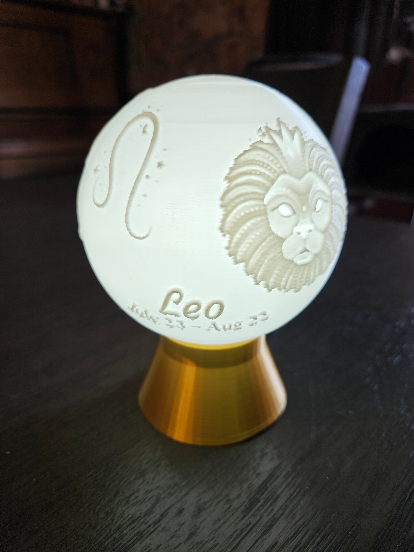 Leo Zodiac Light Globe - Jul 23 - Aug 22