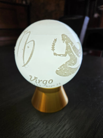 Virgo Zodiac Light Globe - Aug 23 - Sep 22