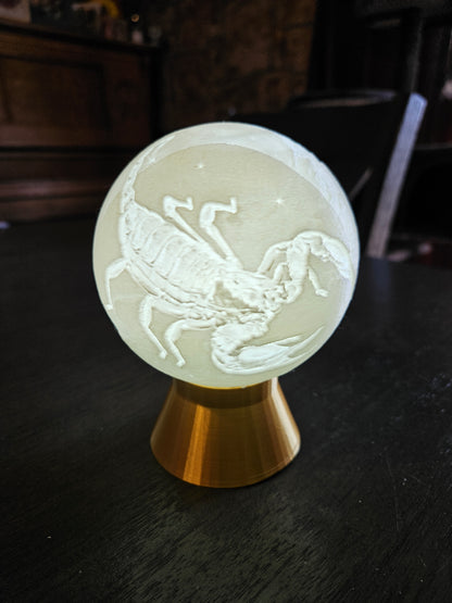Scorpio Zodiac Light Globe - Oct 23 - Nov 22