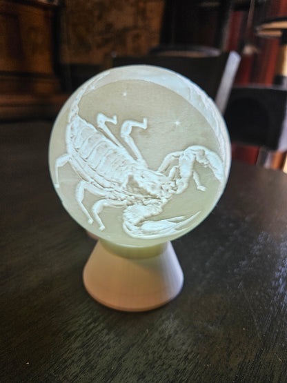 Scorpio Zodiac Light Globe - Oct 23 - Nov 22