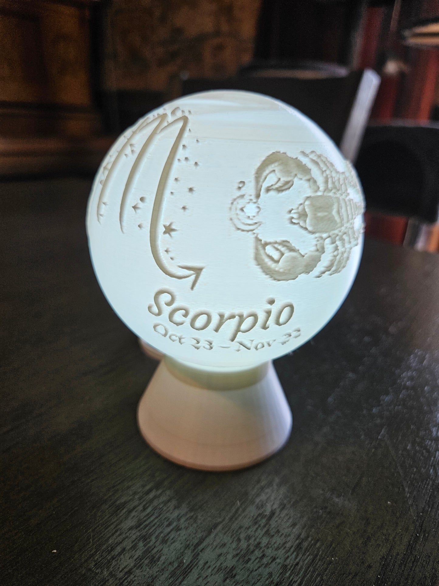 Scorpio Zodiac Light Globe - Oct 23 - Nov 22