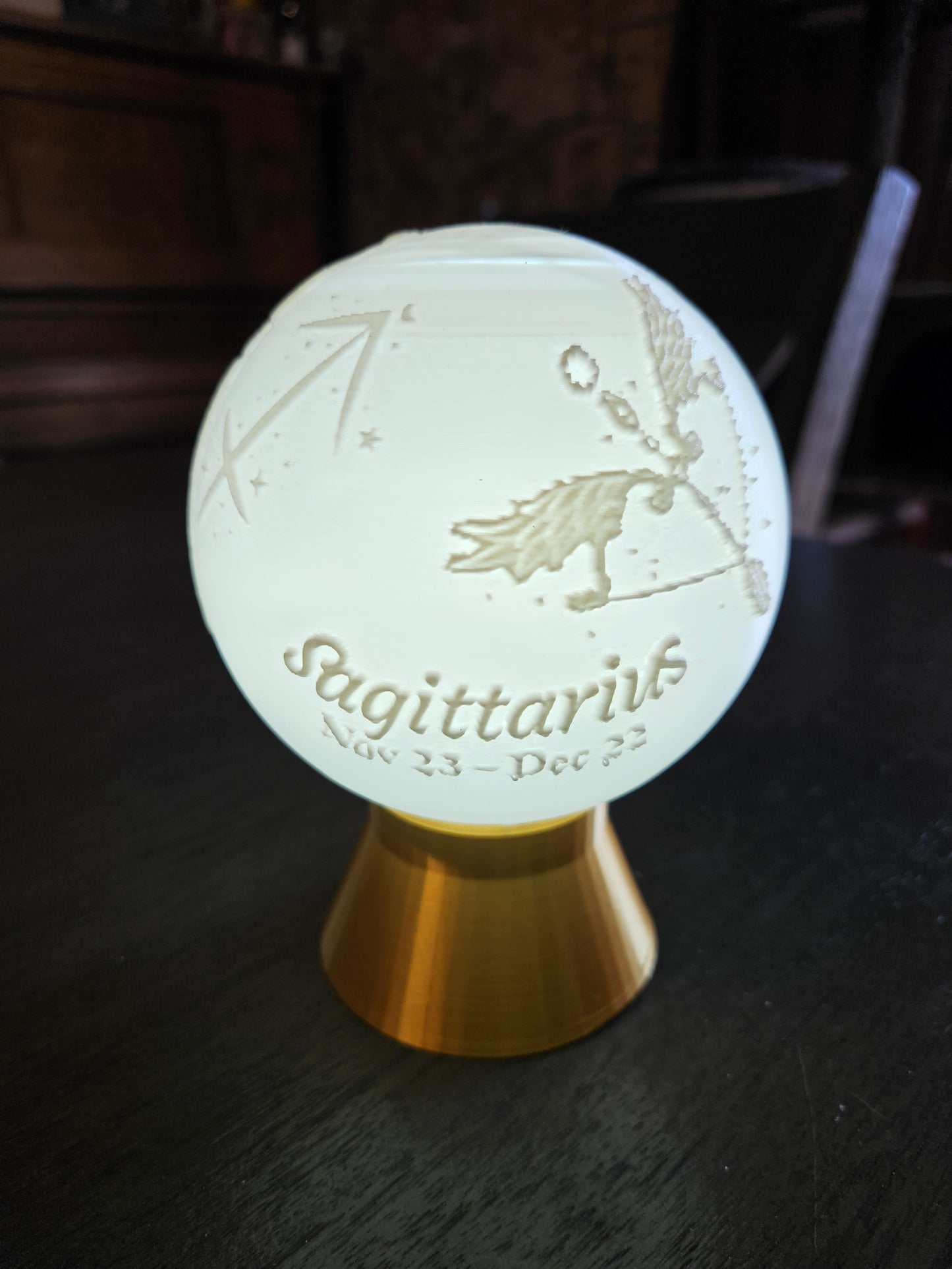 Sagittarius Zodiac Light Globe - Nov 23 - Dec 22