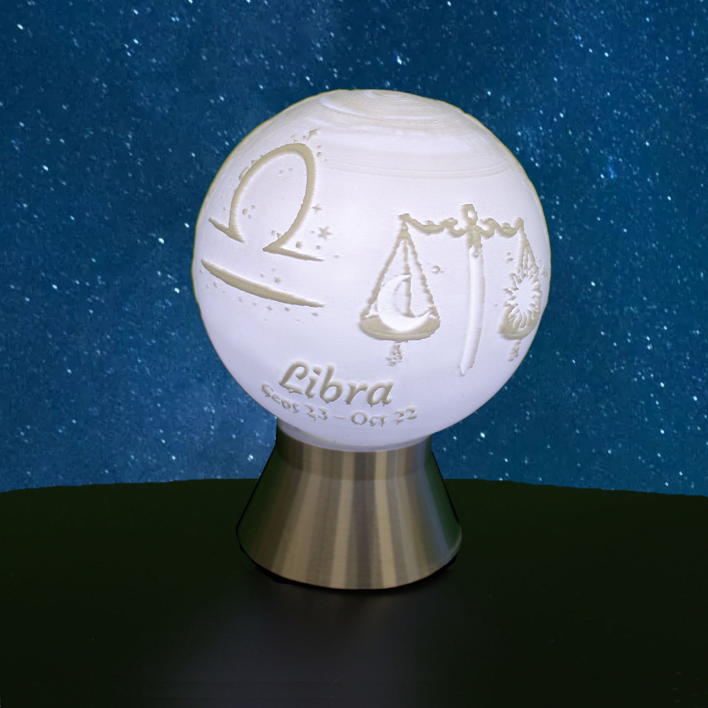 Libra Zodiac Light Globe - Sep 23 - Oct 22