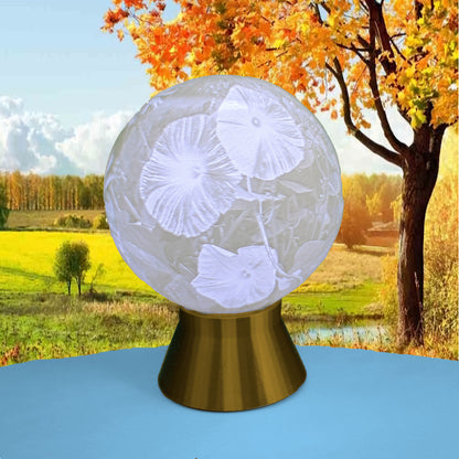 September Birth Month Flower Light Globe - Morning Glory, Aster