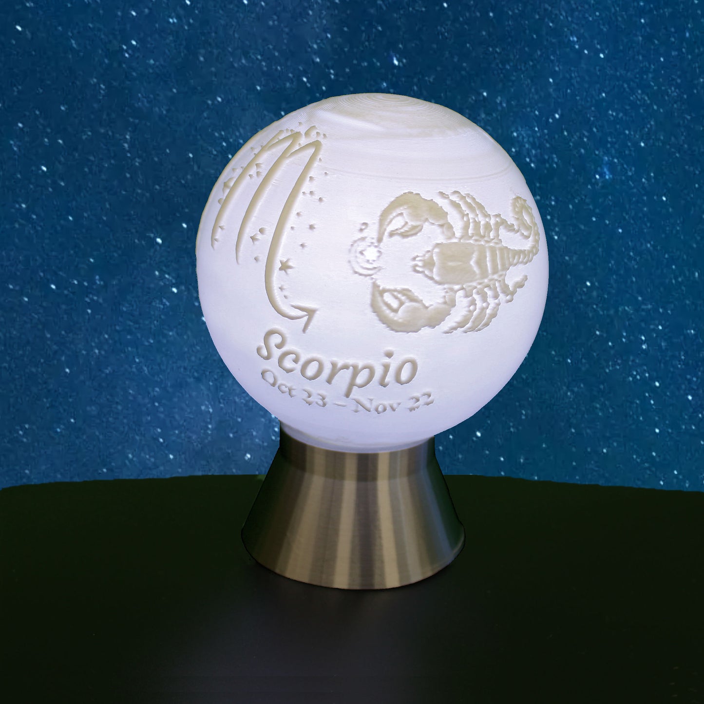 Scorpio Zodiac Light Globe - Oct 23 - Nov 22