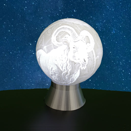 Capricorn Zodiac Light Globe - Dec 23 - Jan 19