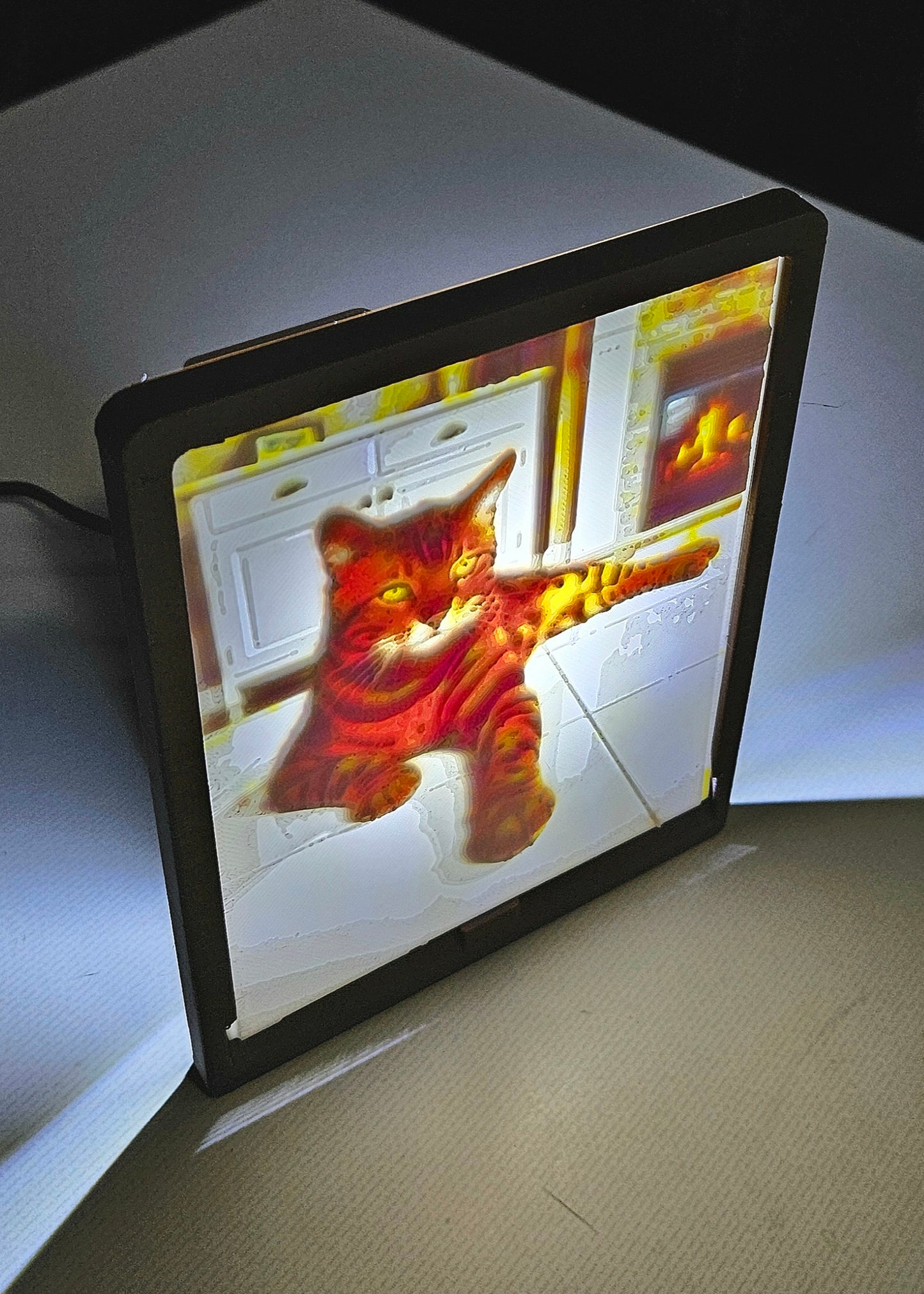 Cat - Tabby Desktop or Night Light Display