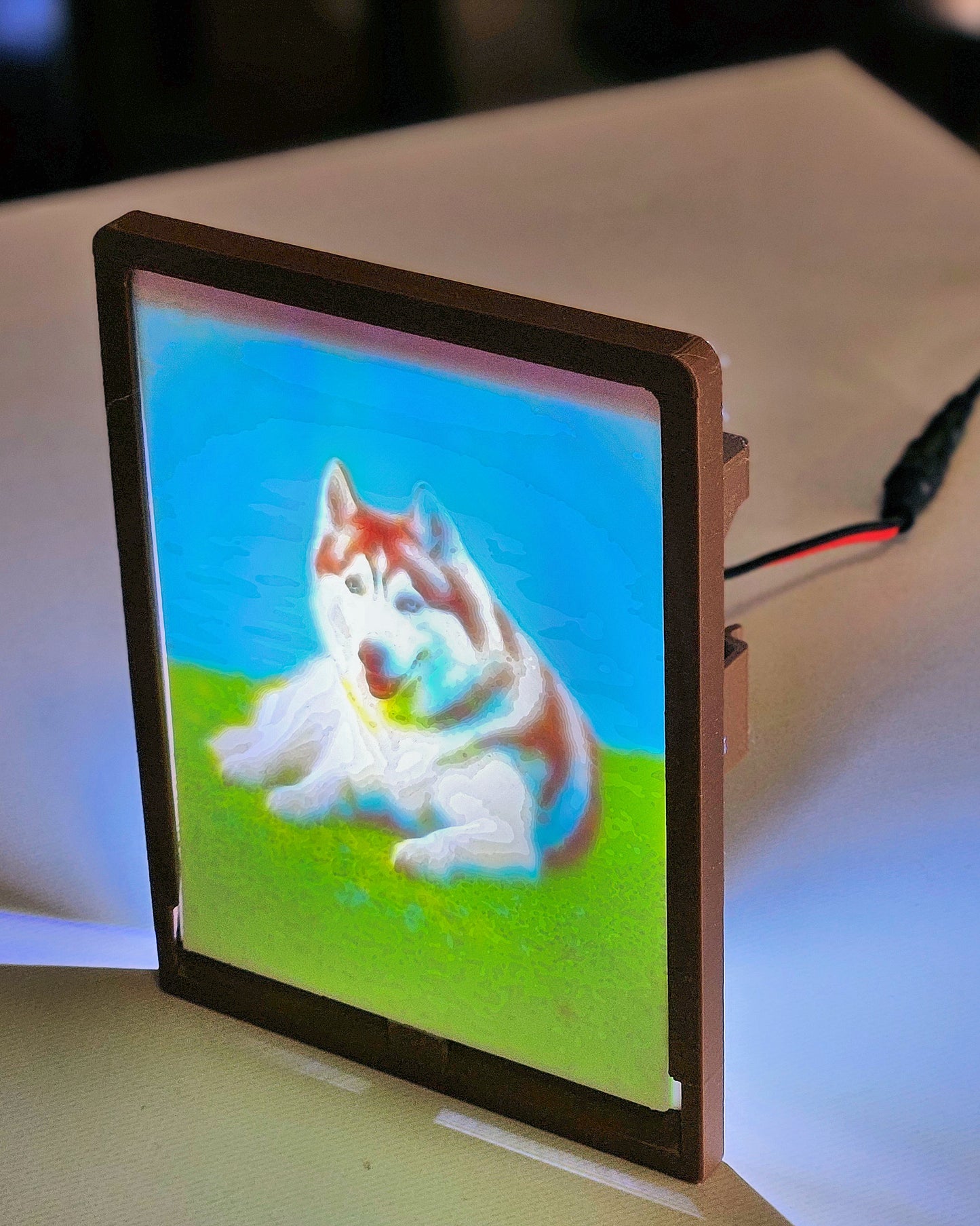 Dog - Husky - Desktop or Night Light Display