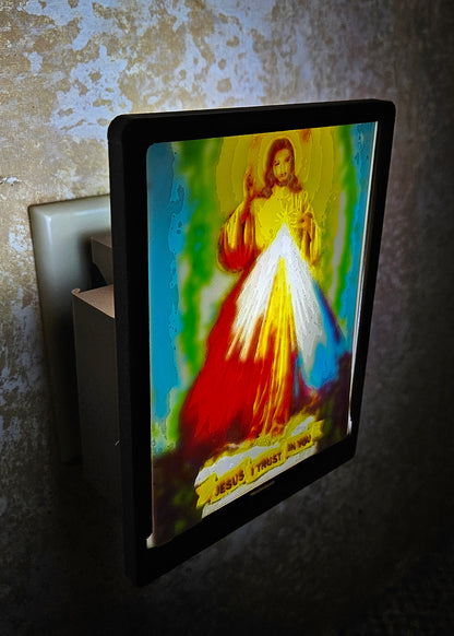 Divine Mercy Jesus I Trust In You - Desktop or Night Light Display