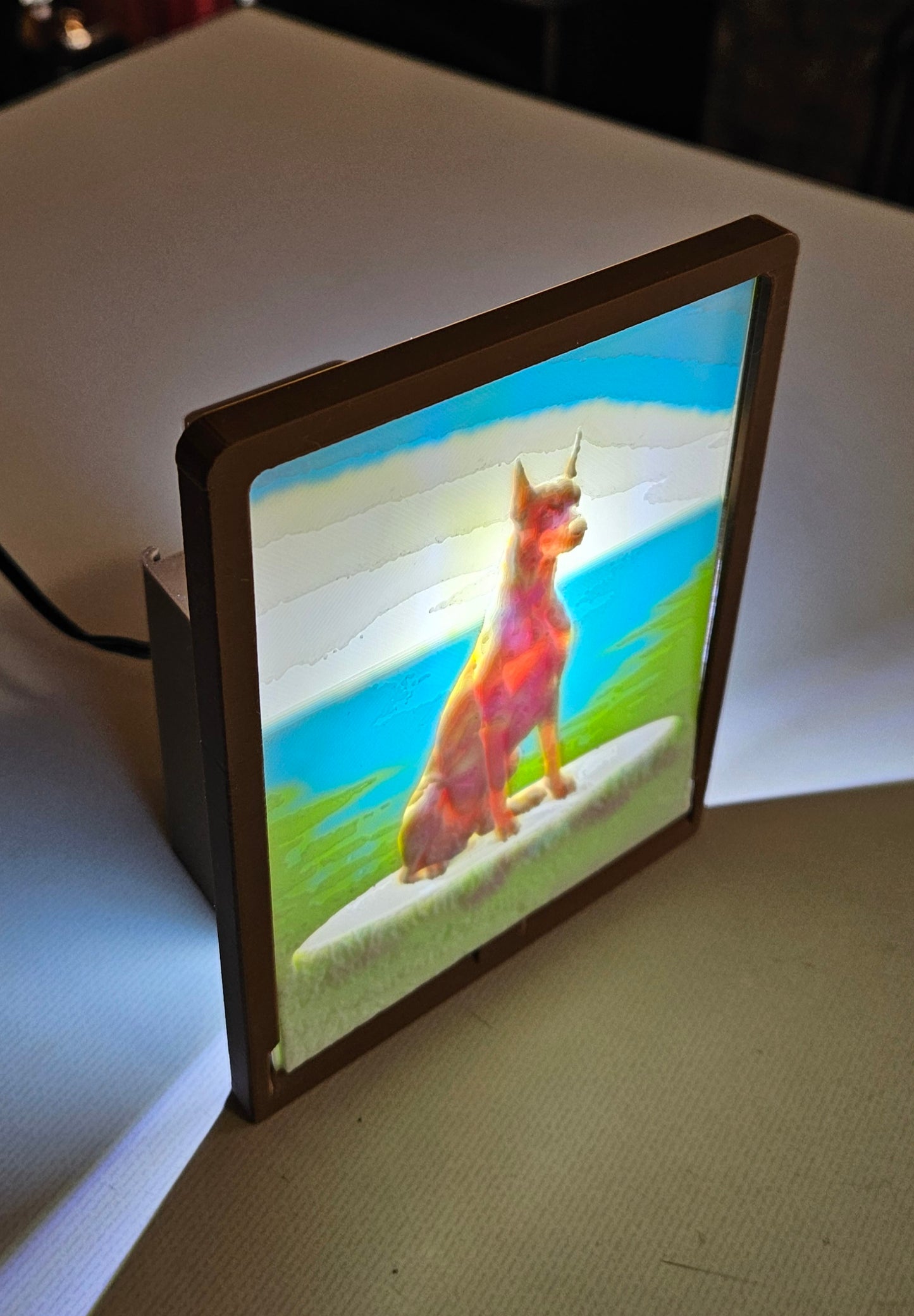 Dog - Doberman Pinscher - Desktop or Night Light Display