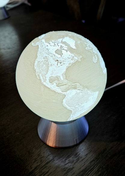 Earth _ White Globe Light