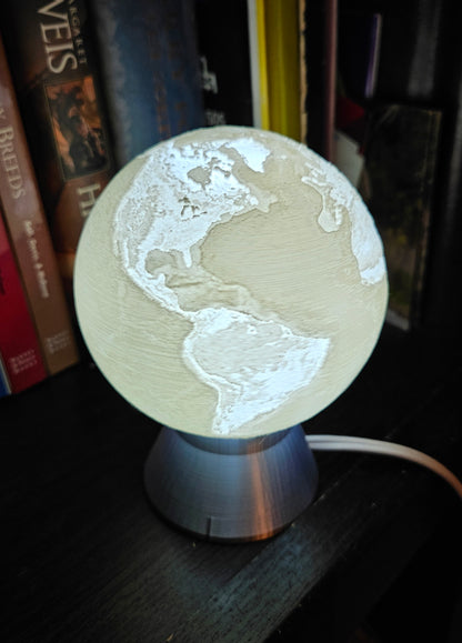 Earth _ White Globe Light