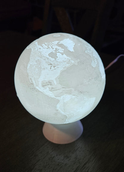 Earth _ White Globe Light
