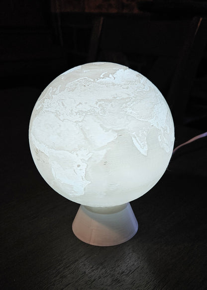 Earth _ White Globe Light