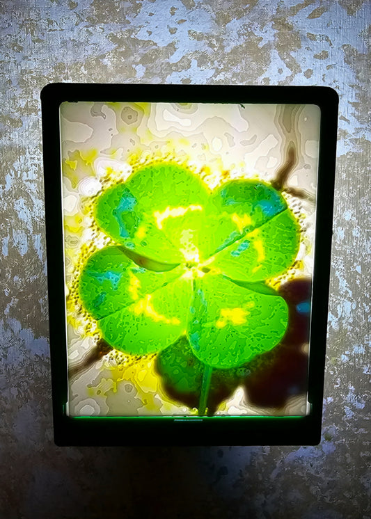 Four Leaf Clover - St Patrick's Day - Desktop or Night Light Display