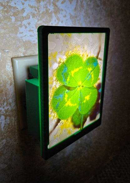 Four Leaf Clover - St Patrick's Day - Desktop or Night Light Display