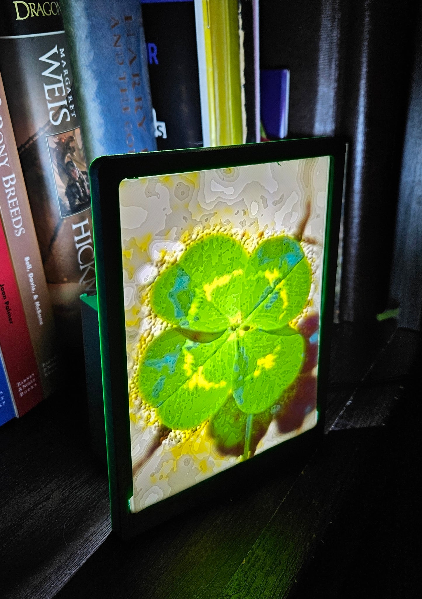 Four Leaf Clover - St Patrick's Day - Desktop or Night Light Display