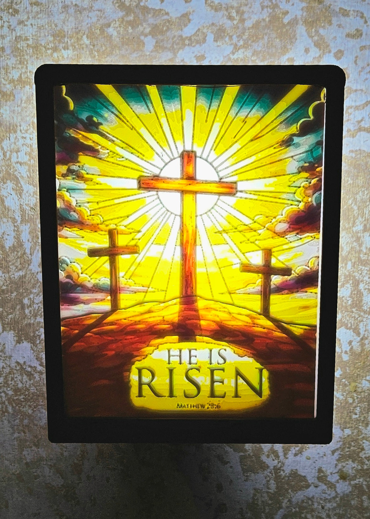 Easter - He is Risen Full Color Night Light