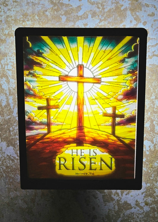 Easter - He is Risen Full Color Night Light