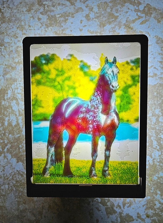 Horse - Friesian - Desktop or Night Light Display
